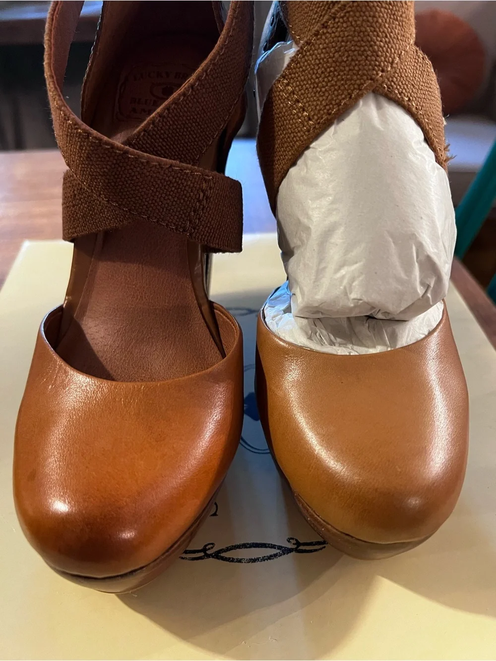Lucky Brand LK-Nana Platform Wedges Vegan Leather